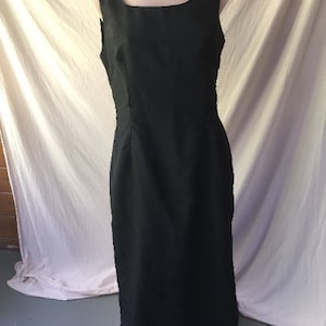 Vintage Dolina Kleid, 90er Schwarzes Kleid, Vintage schwarzes Kleid, Größe 12