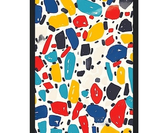Gamma di colori = poster con cornice in legno in carta opaca di alta qualità