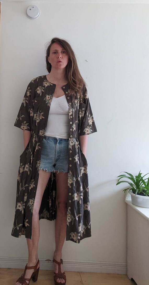 Stunning 1940s day dress summer dress robe duster