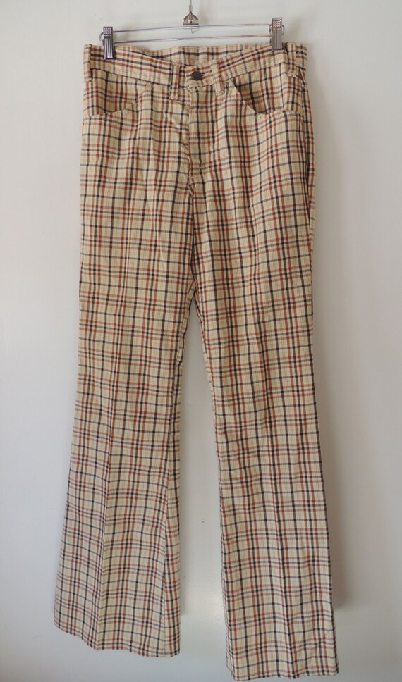 Rare Levis 70's plaid brown pants