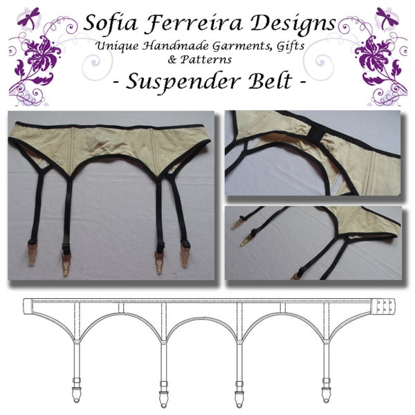Garter Belt Pattern Etsy