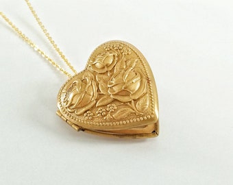heart locket etsy
