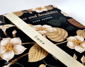 Personalisierte Namen Lesezeichen, Individuell gestempeltes Lesezeichen, Muttertagsgeschenk, Buch-Liebhaber-Geschenk, Geschenk für Leser, handgemachtes Geburtstagsgeschenk