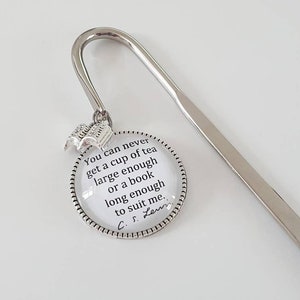 C S Lewis quote, literary bookmark, book lover gift, literary gifts, quote bookmark, bookmark children, metal bookmark, bookmarker