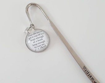 C S Lewis quote, literary bookmark, book lover gift, literary gifts, quote bookmark, bookmark children, metal bookmark, bookmarker