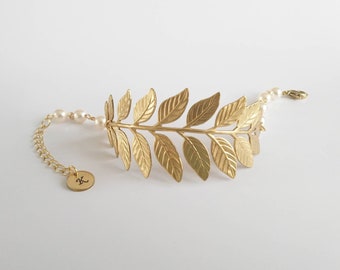 Wedding bracelet, Gold leaf cuff bracelet, Gold cuff bracelet, Nature bracelet, Romantic bracelet, branch bracelet, Woodland wedding