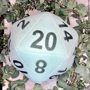 Mint D20 Plush Pillow