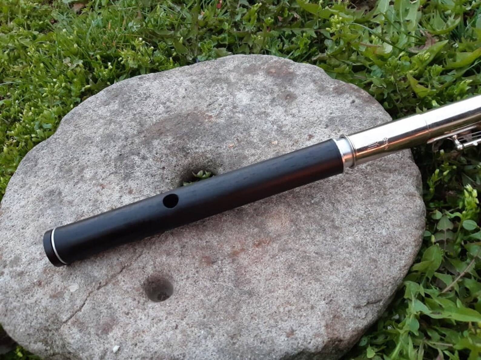 Wooden headjoint for transverse flute made out of ebony wood Etsy