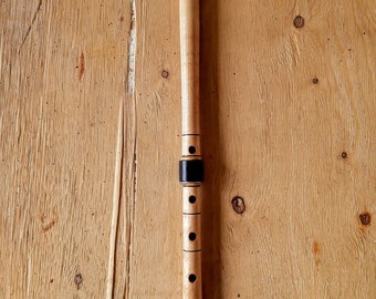 Portable  1.8 Shakuhachi flute * D * Handmade from cherry wood