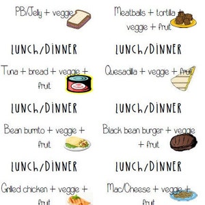 PRINTABLE Toddler Meal Ideas image 2