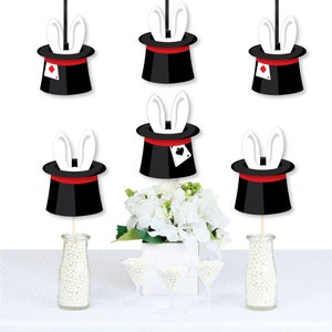 Ta da Magic Show Rabbit in a Magicians Hat Decorations DIY Magical