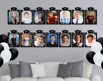 Graduation Cheers - 8 x 10 inches K-12 School Photo Holder - DIY Graduation Party Decor - Picturific Display