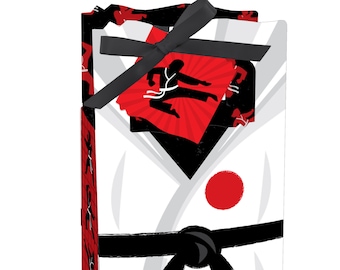 Karate Master - Martial Arts Birthday Party Favor Boxes - Set of 12
