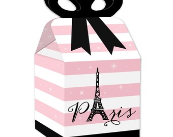 Parisian Popcorn Box Parisian Goodie Box Parisian Party Parisian Birthday Favors Parisian Birthday Favors, Parisian Treats Box