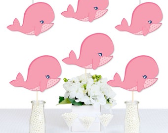 Pink Whale Shower Etsy