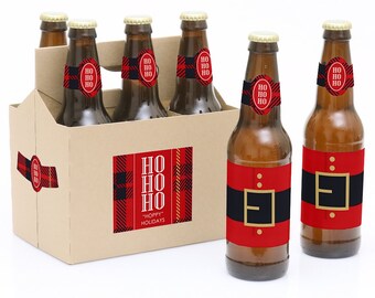 Norway beer labels HANSA BREWERY 2 CHRISTMAS BEER LABELS