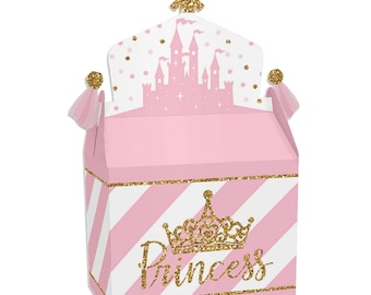 Princess Party Little Fairy Tale Kids Birthday Party Favor Pails Treat Boxes