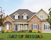 Day Of The Dead - Yard Sign Outdoor Lawn Decor - Halloween Sugar Skull Party Yard Signs - Halloween Party Lawn Art - Day Of The Dead