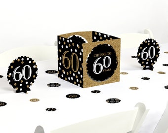 60th Centerpiece Etsy