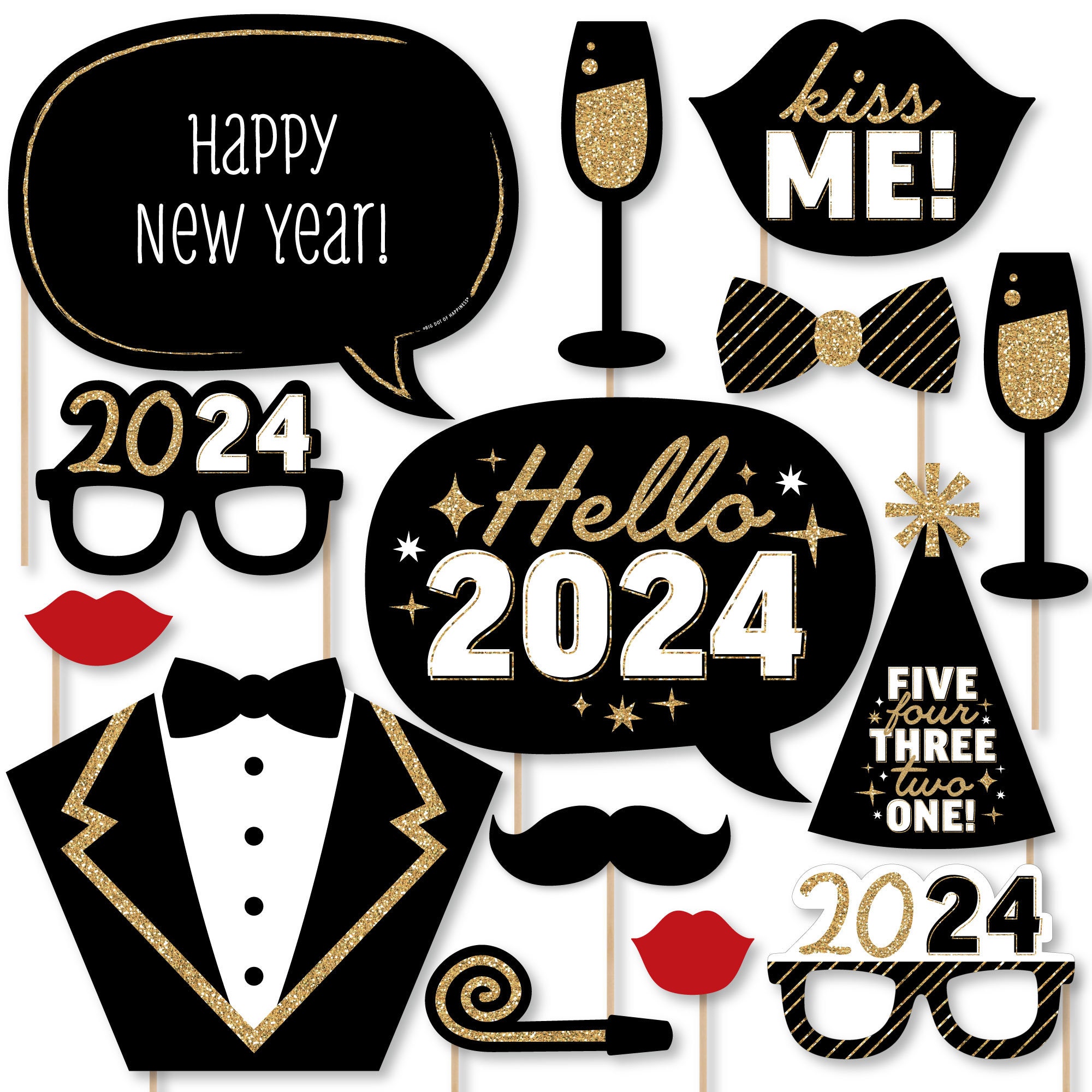 Big Dot Of Happiness Hello New Year - Nye Party Game Scratch Off
