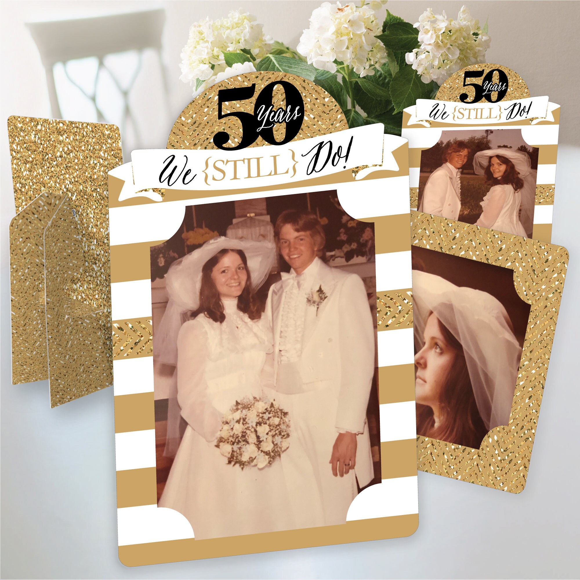 50 Pack Cardboard Picture Frames, 4x6 DIY Photo Hanging Kit with