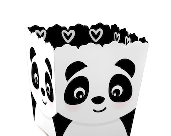 Party Like a Panda Bear - Baby Shower or Birthday Party Mini Favor Boxes - Party Treat Candy Boxes - Set of 12