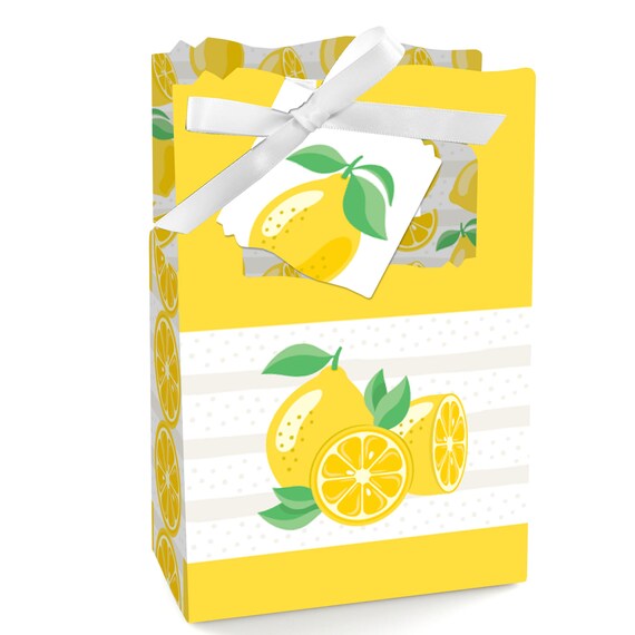 So Fresh - Lemon - Citrus Lemonade Party Favor Boxes - Set of 12 Il_570xn