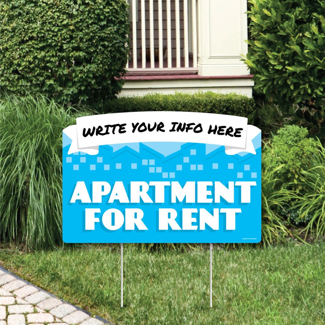 Apartment for Rent Yard Sign Lawn Decorations Party Yardy Etsy