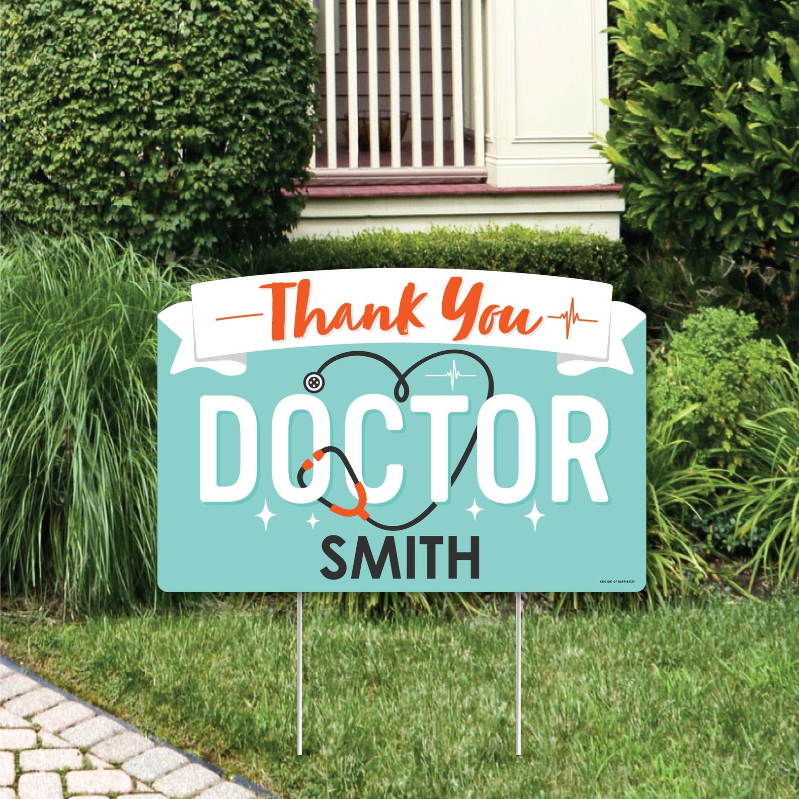 Thank You Doctors Doctor Appreciation Week Yard Sign Lawn Etsy