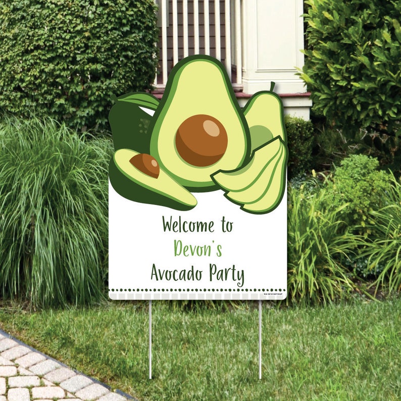 Hello Avocado Party Decorations Fiesta Party Personalized Etsy