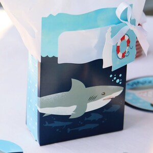 Shark Zone Jawsome Shark Party or Birthday Party Favor Boxes Set of 12 image 5