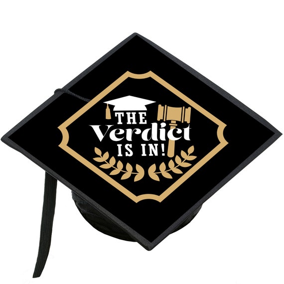 Law School Grad Future Lawyer Graduation Cap Decorations Kit Grad