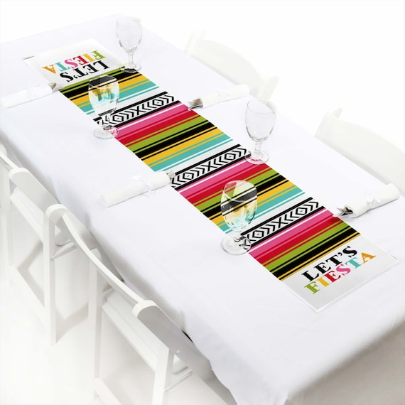 Let's Fiesta - Petite Mexican Fiesta Party Paper Table Runner - 12 x 60 inches Il_570xn