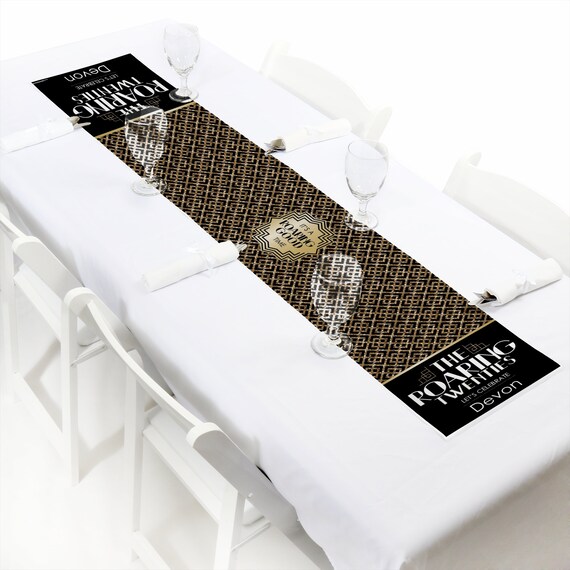 Roaring 20 S Petite Table Runner Custom 1920s Art Deco Jazz