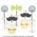Dashing Little Man Mustache Party Die-cut Straw Decorations Baby Shower ...