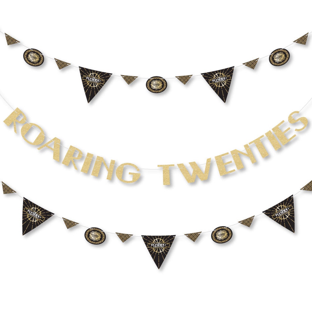 Roaring 20's - 1920's Party Letter Banner Decoration - 36 Banner ...
