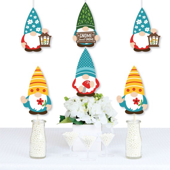 Garden Gnomes Decorations DIY Forest Gnome Party Essentials Set of