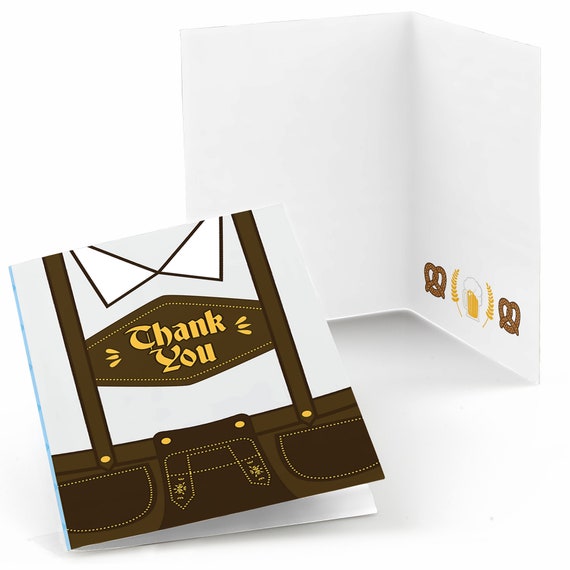 Oktoberfest Thank You Cards German Beer Festival Thank You Cards Fall Festival Thank You S 8 Folding Thank You Note Cards By Big Dot Of Happiness Catch My Party
