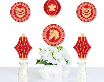 Lunar New Year - Lantern Decorations DIY 2026 Year of the Horse Essentials - Set of 20