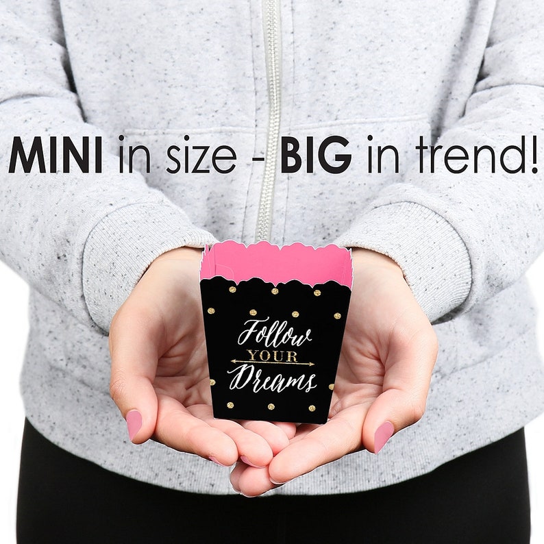 Dream Big Personalized Graduation Treat Candy Boxes Set of 12 Party Mini Favor Boxes