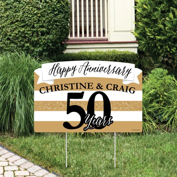 We Still Do 50th Wedding Anniversary Anniversary Yard Sign Lawn