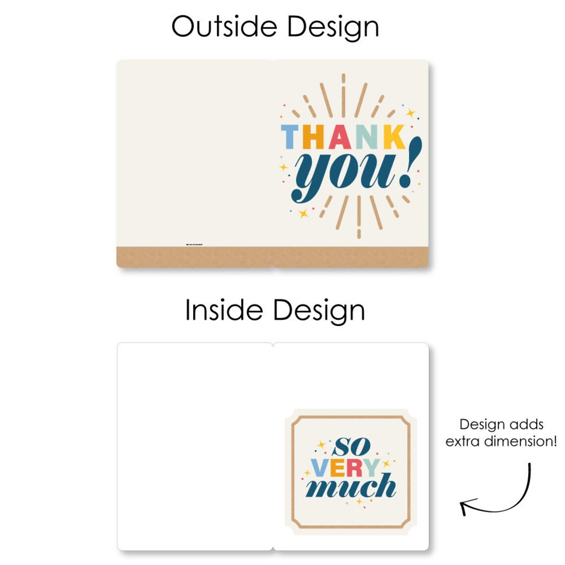 Thank You so Very Much - Gratitude Giant Greeting Card - Big Shaped ...