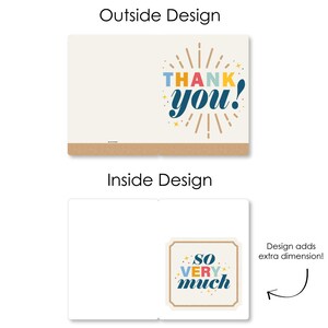 Thank You so Very Much - Gratitude Giant Greeting Card - Big Shaped ...