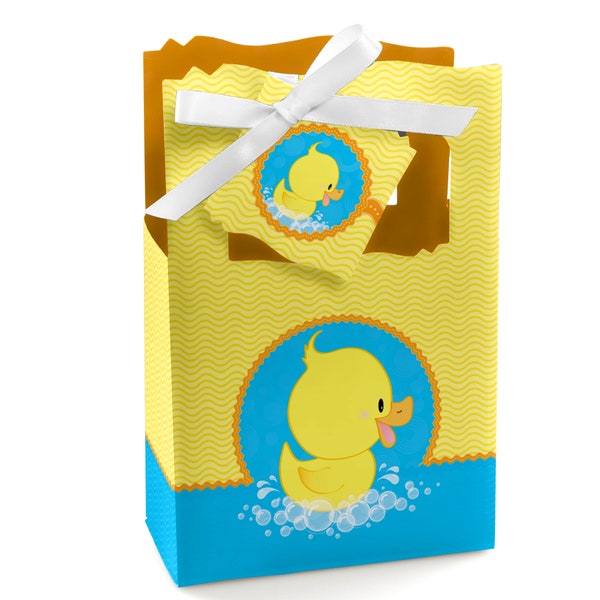 Ducky Duck - Baby Shower or Birthday Party Favor Boxes - Set of 12