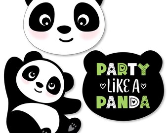 Party Like A Panda Bear Diy Shaped Paper Cut Outs Panda Baby Etsy France Party Like A Panda Bear Diy Shaped Paper Cut Outs Panda Baby Etsy France