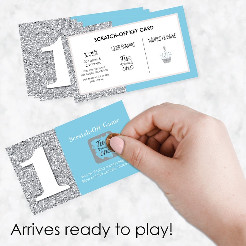 22 Count Fun To Be One 1st Birthday Boy Birthday Party Scratch Off Game First Birthday Party Game Cards Paper Party Supplies Party Favors Games Shantived Com