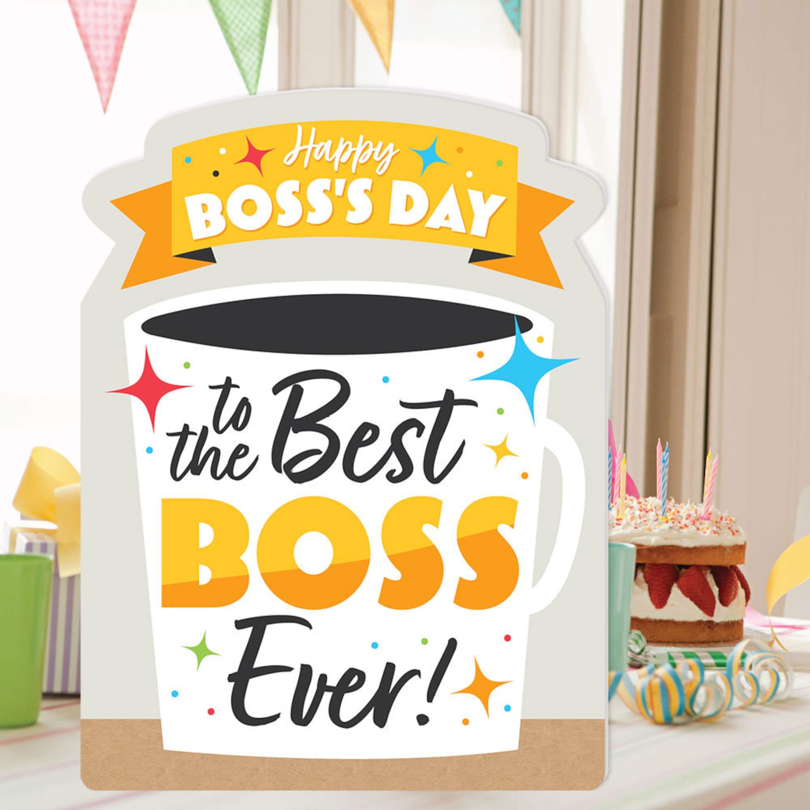 Happy Boss's Day Best Boss Ever Giant Greeting Card Etsy India