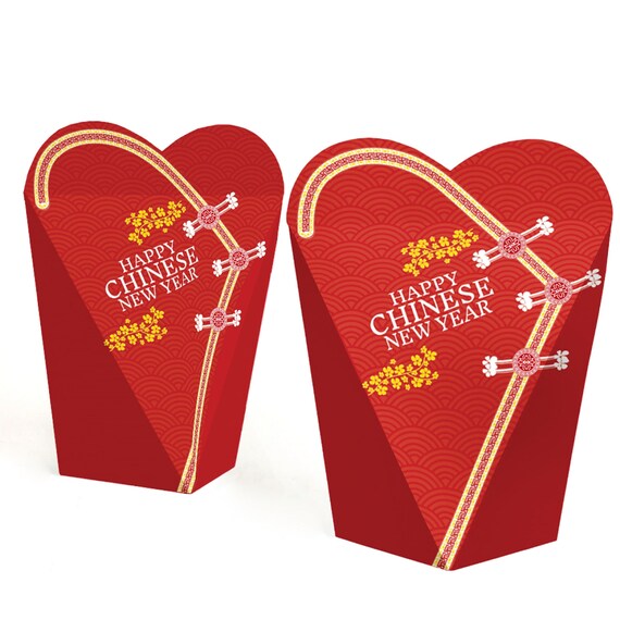 Chinese New Year Year of the Ox Party Favors Gift Heart Shaped