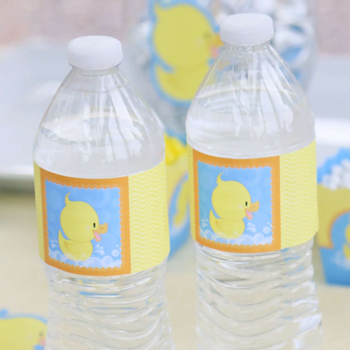 Ducky Duck Water Bottle Sticker Labels Waterproof Self - Etsy