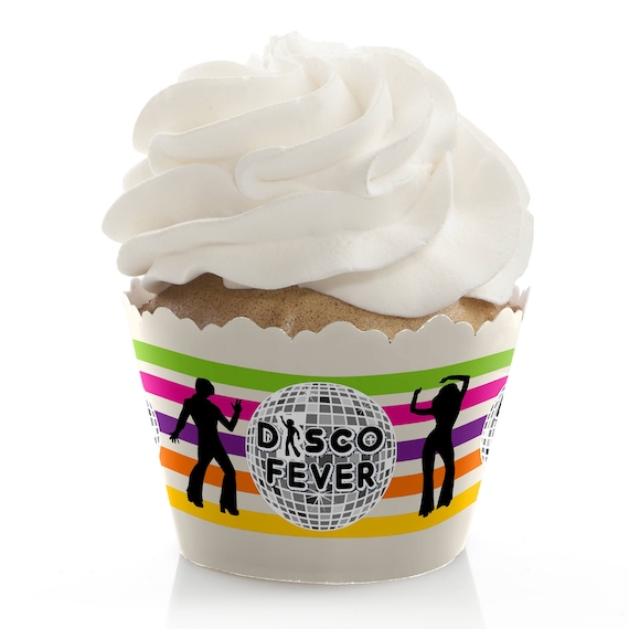 70 S Disco Cupcake Wrappers 1970s Disco Fever Party Etsy
